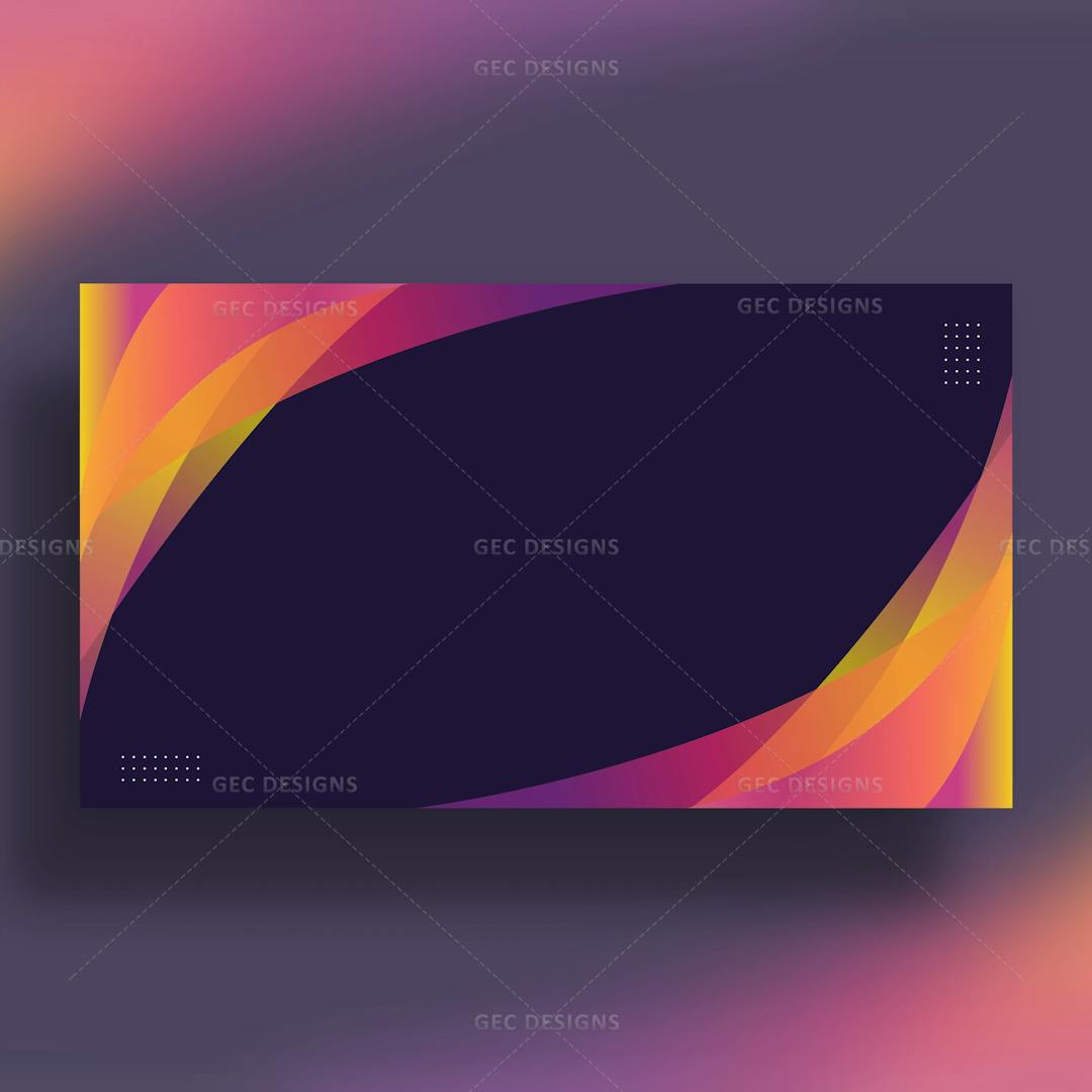 Abstract background design transitioning from Orange to Purple
