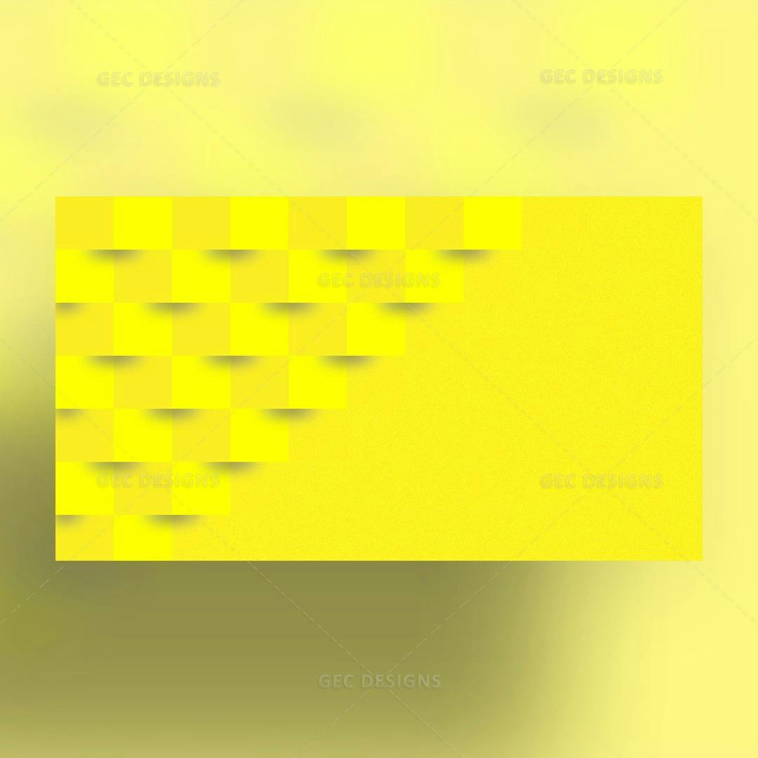 Yellow 3d square background template