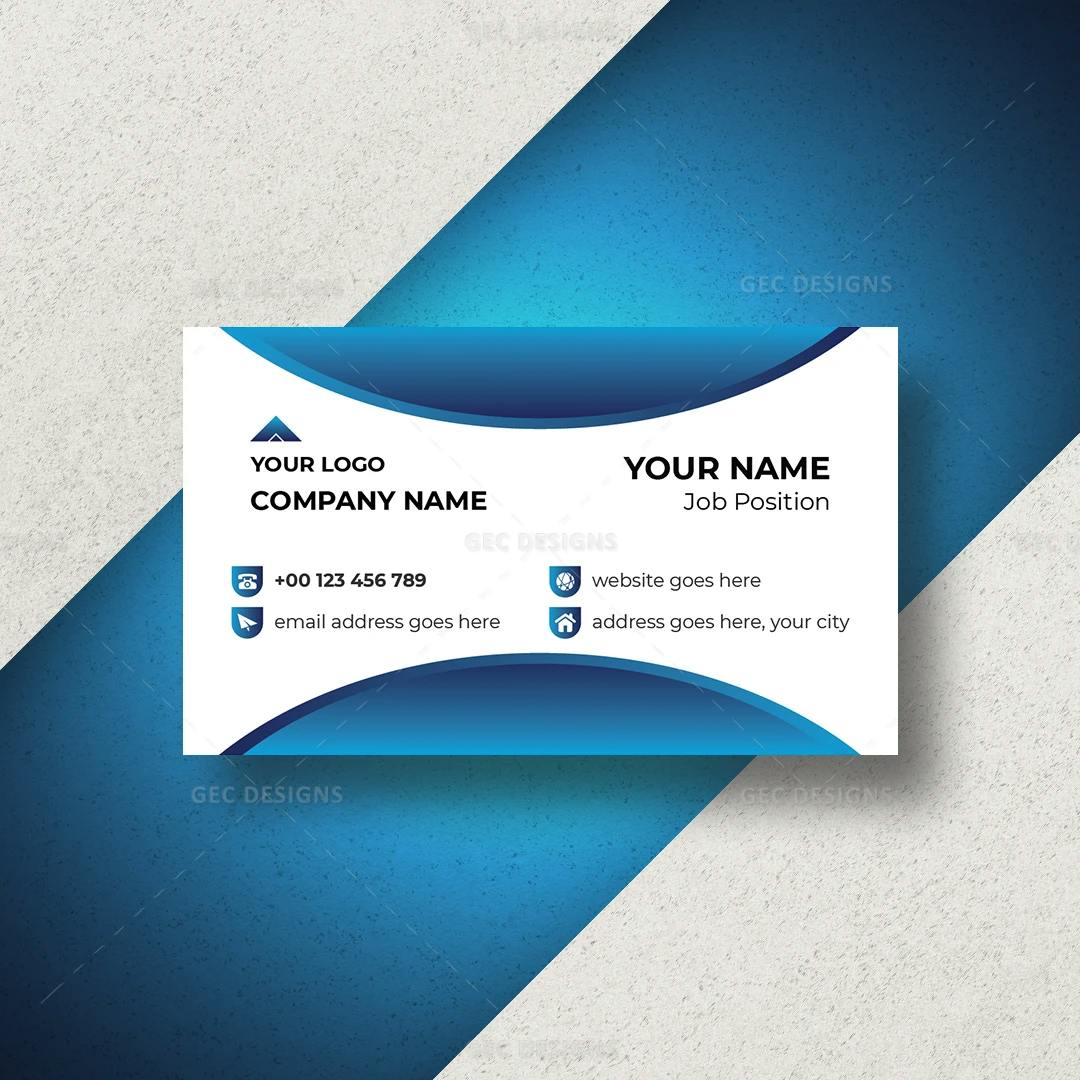 Modern minimalist vector Business card template